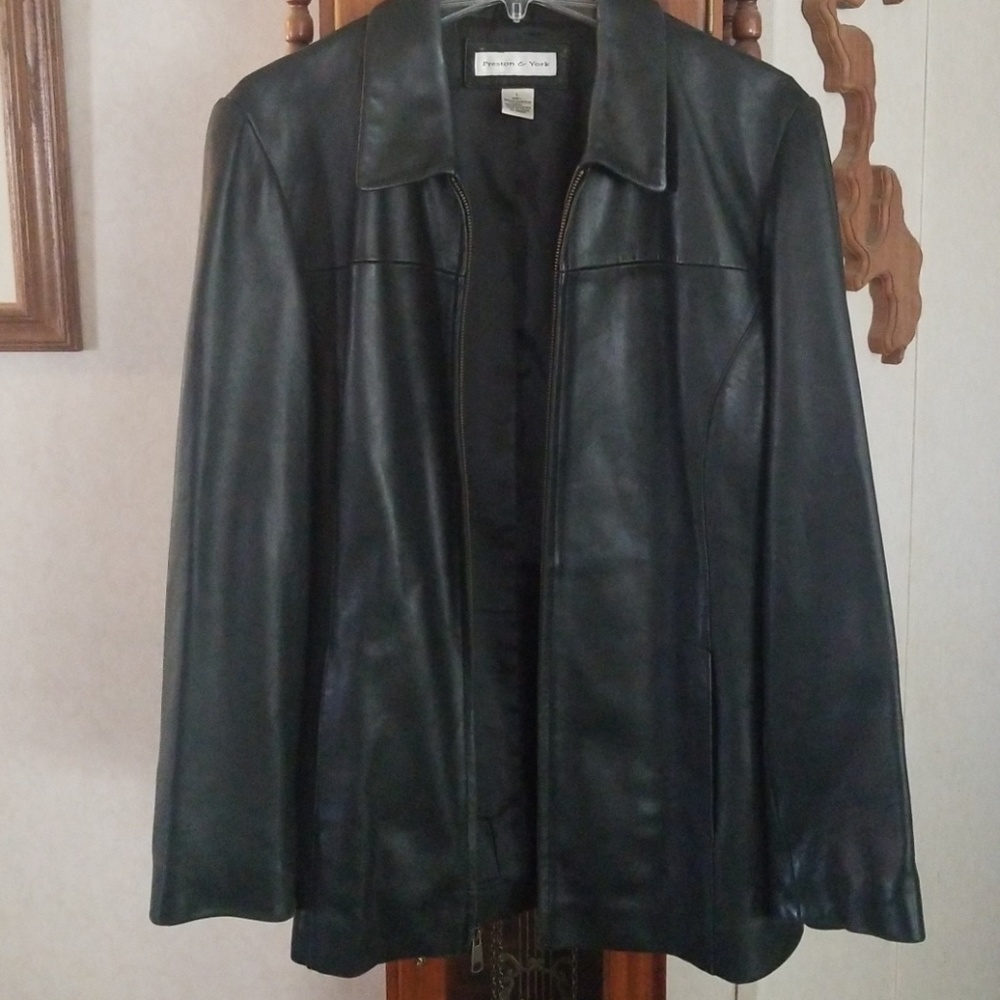 Preston & York Leather Coat